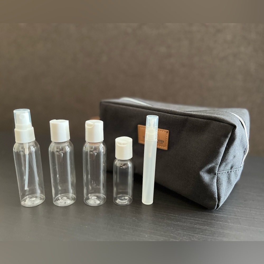 Travel cosmetics bag and Skincare Set